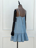 Vestido Denim Bow