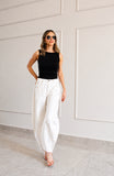 Jeans Barrel Ivory