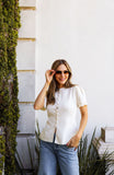 Adele Peplum Ivory