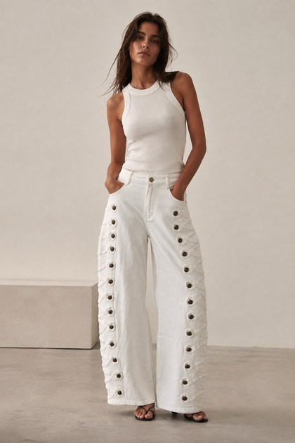 Jeans Sorei blanco