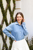 Camisa Perlas Denim