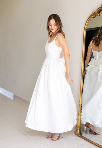 Vestido Blanco Midi