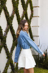 Camisa Perlas Denim