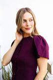 Adele Peplum Merlot