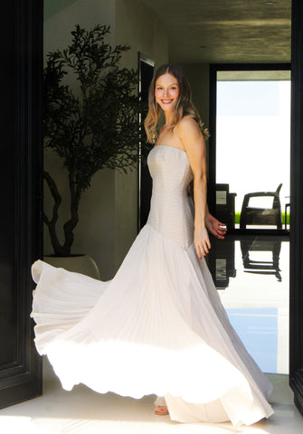 Vestido Adrienne Ivory