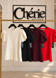 Adele Peplum Ivory
