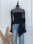 Blusa Strapless Bow