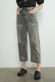 Jeans Barrel Gris