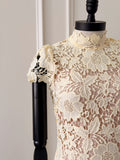 Vestido Vivian Amarillo Encaje