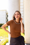 Blusa Millie Marrón