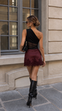 Falda/Short Gaia Vino