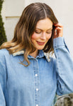 Camisa Perlas Denim