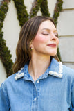 Camisa Perlas Denim