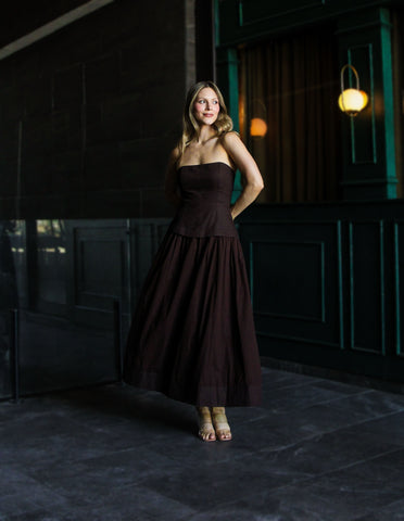 Vestido Airi Midi Cafe