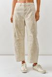 Pantalon Barrel Beige