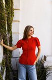 Adele Peplum Rojo