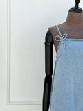 Vestido Denim Bow