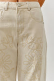 Pantalon Barrel Beige
