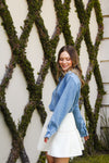 Camisa Perlas Denim