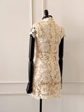 Vestido Vivian Amarillo Encaje