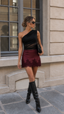 Falda/Short Gaia Vino