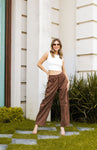 Pantalón Barrel Suede