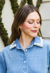 Camisa Perlas Denim